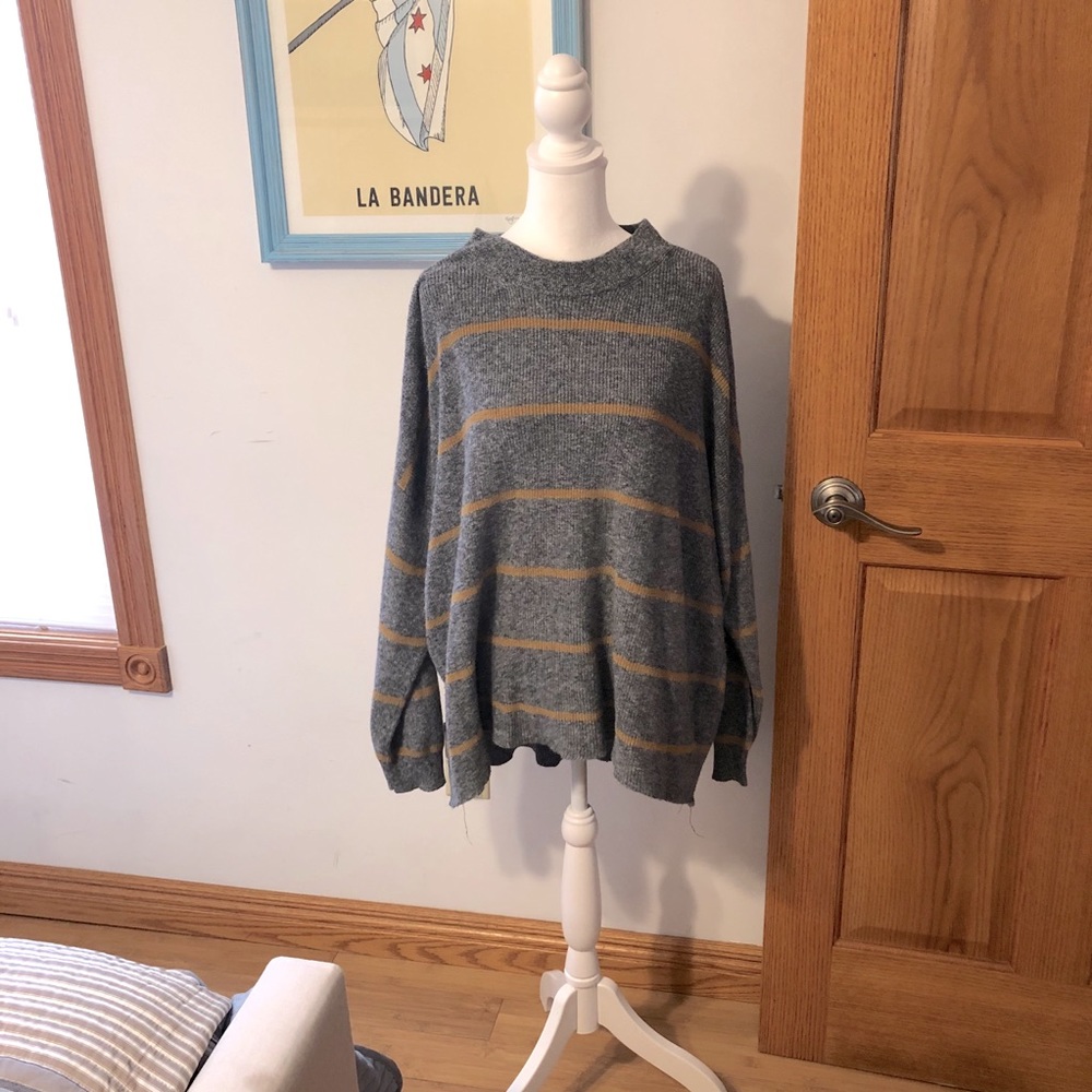 SOLD - MERCARI AE Jeggings Fit Striped Sweater